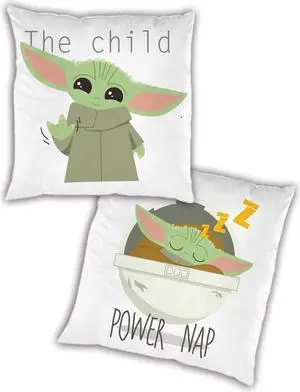 Star Wars Mandalorian Grogu Power Nap Kids Throw Pillow