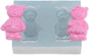 Teddy Bear Couple Silicone Mold