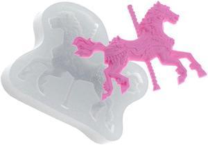 Decorated Carousel Horse - Large - Silicone Mold - Baby Shower Gender Reveal decorating cakes