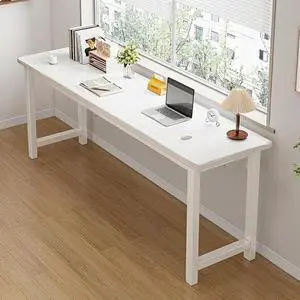 Baycheer 39 Inch Computer Desk Modern Simple Style Wood Work Study Writing Desk Farmhouse Workstation PC Gaming Executive Table for Bedroom