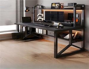 Baycheer 47'' Modern Computer Gaming Desk with Open Storage Shelf for Home Office Home PC Table Office Writing Workstation,Balck