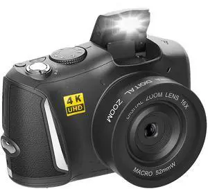 Digital Camera 4K for Photography 48MP Vlogging Camera for YouTube Vloggers Gifts for Beginners Teens with Rechargeable Battery Digital Camera 4K for Photography 48MP Vlogging Camera for YouTube Vloggers Gifts for Beginners Teens with Rechargeable Battery