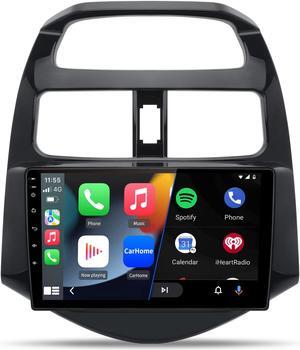 Car Radio Stereo for Chevy Spark 2013 2014 2015 with Wireless Android Auto Apple Carplay 2G+32G 9 inch Android 12 Touch Screen with SWC WiFi GPS Navigation DSP Bluetooth