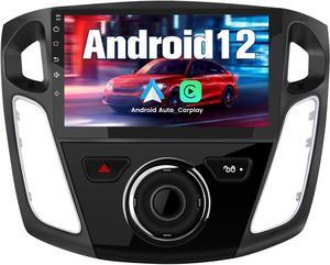 Android 12 Car Stereo Radio Compatible for Ford Focus 2012-2017, 9 inch GPS Navigation Built in Wireless CarPlay Wired Android Auto DSP Bluetooth WiFi SWC Head Unit Auto Multimedia Player Radio