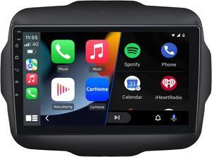 Car Radio Stereo Andriod 12 Compatible for Jeep Renegade 20152020 with GPS Navigation Apple CarPlay Andriod Auto