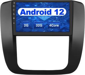 Car Stereo Radio Android 12 for GMC Yukon Chevrolet Chevy Tahoe Suburban 2007-2012 with Wireless Apple CarPlay Android Auto 2+32GB