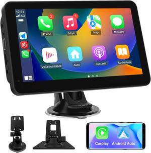Portable Car Stereo Receiver Apple Carplay Android Auto 7 Inch Full HD Touch Screen