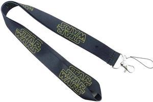 Anime Source Star Wars Logo Jedi Sith Black USB Memory Stick SD Card Cell Phone Holder Keychain Lanyard