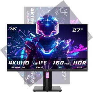 KTC 27 4K Gaming Monitor (H27P22S) - UHD (3840 x2160), Fast IPS, 160Hz (Above 144Hz), 1ms, Height Adjustable Stand, Variable Overdrive, DisplayPort, HDMI, DisplayHDR 400, 97.5% DCI-P3
