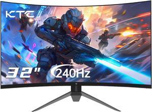 KTC 32 Inch Curved 240Hz Gaming Monitor, FHD 1080P HVA 1500R Monitor, HDR, FreeSync/G-Sync, 3500:1 Contrast, HDMI/DP/USB Port, VESA Wall Mount, Tilt Adjustment, H32S17F