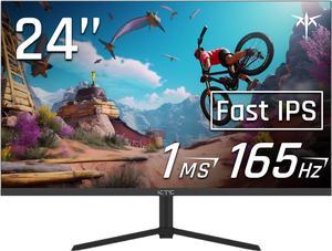 KTC 24 Inch FHD 165Hz Gaming Monitor, 1080P Fast IPS Frameless Computer Monitor with Adaptive Sync, Eye Care PC Gamer Monitor,HDMIx2, DisplayPort, VESA Mountable, Tilt Adjustable, H24T09P