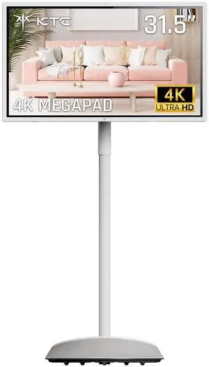KTC 32" 4K Smart Portable TV MEGAPAD, Google EDLA Certified, UHD Touchscreen TV on Wheels, Speaker & Camera, 16G+256G Storage, Built-in Battery, Full Swivel Rotation, Remote Control, A32Q7 MAX KTC 32" 4K Smart Portable TV MEGAPAD, Google EDLA Certified, UHD Touchscreen TV on Wheels, Speaker & Camera, 16G+256G Storage, Built-in Battery, Full Swivel Rotation, Remote Control, A32Q7 MAX
