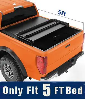 Tiptop Soft Tri-Fold Tonneau Cover Truck Bed For 2019-2023 Ranger 5ft Bed (61") | TPX3 |