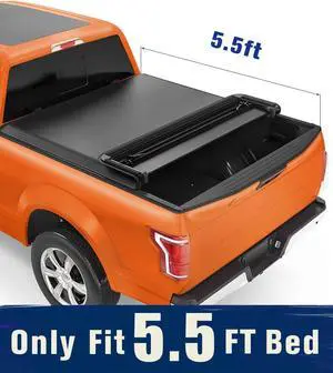 Tiptop Soft Tri-Fold Tonneau Cover Truck Bed For 2015-2023 F150 5.5ft Bed (67.1") | TPX3 |