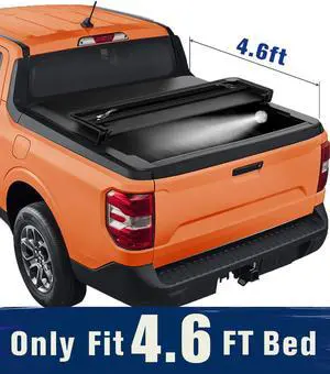 Tiptop Soft Tri-Fold Tonneau Cover Truck Bed For 2022 2023 Maverick 4.6ft Bed (54.4") | TPX3 |