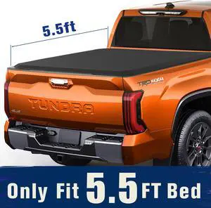 TIPTOP Soft Roll-Up Tonneau Cover Truck Bed For 2022 2023 Tundra 5.6ft Bed (66.7") | TP1 |For Models With or Without The Deck Rail System|
