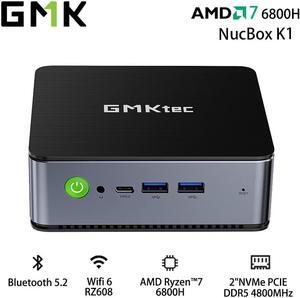 GMKtec K1 Mini Pc AMD Ryzen 7 6800H Graphics,8C/16T 32GB RAM 1TB ROM Window 11 Pro BT 5.2/WiFi 6 RZ608 HDMI Double 2.0 4K60Hz