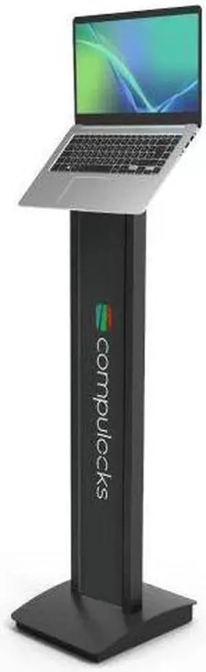 Compulocks Universal Invisible Mount Brandable Floor Stand Black