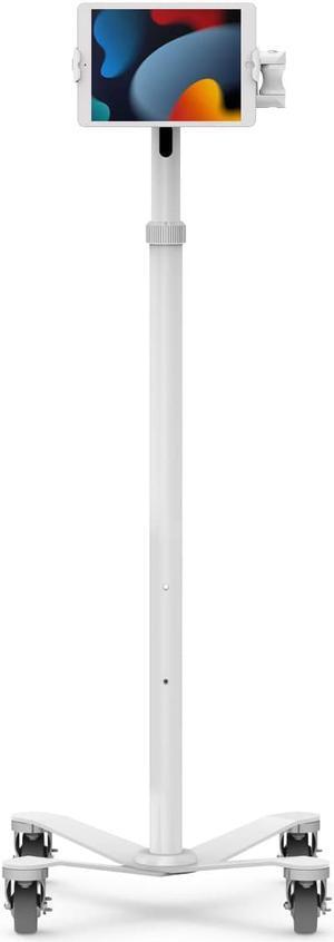 Compulocks Universal Tablet Cling Medical Rolling Cart Extended White