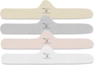 More of Me to Love Organic Cotton Bra Liner 4-Pack Medium (Pearl White, Blush Pink, Stone Gray, Fawn Beige)