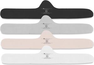 More of Me to Love Organic Cotton Bra Liner 4-Pack X-Large (Pearl White, Blush Pink, Stone Gray, Onyx Black)