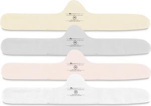 More of Me to Love Organic Cotton and Bamboo Bra Liner 4-Pack Medium (Pearl White, Blush Pink, Stone Gray, Fawn Beige)