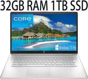 HP 15 Laptop, 11th Gen Intel Core i5-1135G4 4-Cores Processor, Intel Iris Xe Graphics, 32GB DDR4  1TB PCIe SSD, 15.6" HD Touchscreen, WiFi, USB, Bluetooth, HDMI, Webcam, Windows 11 Pro