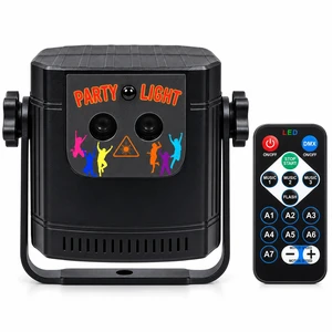 MUSEEQ Rechargeable Laser Party Light with Remote, 68 Red and Green Patterns, Sound Activated DJ Disco Lighting, 2400mAh Battery, USB-C Charging for Parties, Birthday, Karaoke and Holiday Decorations MUSEEQ Rechargeable Laser Party Light with Remote, 68 Red and Green Patterns, Sound Activated DJ Disco Lighting, 2400mAh Battery, USB-C Charging for Parties, Birthday, Karaoke and Holiday Decorations