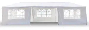 HOPDAY 3x9m Outdoor Party Tent - 7-Sided Spiral Iron Frame,PE Canopy for Weddings & Events