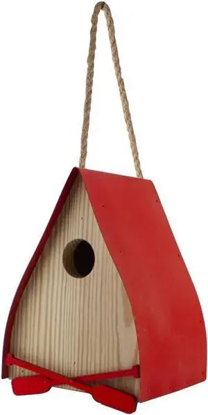 Woodlink 25424 Red Canoe Wren Bird House