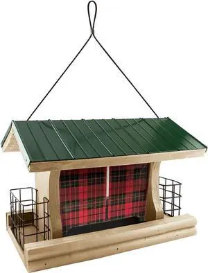 Woodlink Buffalo Plaid Ranch Feeder