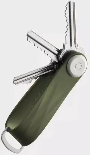 Orbitkey Slim Rubber Key Organizer, Weatherproof, Carry 2-7 Keys, Hunter Green