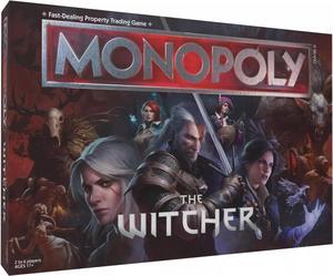 USAopoly The Witcher Monopoly Board Game Play as Crystal Skull, Flaming Book