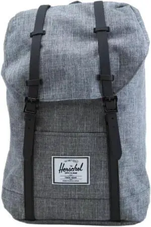Herschel Classic 19.5L Retreat Backpack, Raven Crosshatch/Black Rubber