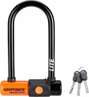 Kryptonite Evolution Anti-Theft LITE Mini-6 Heavy Duty Bike U Lock, with Keys