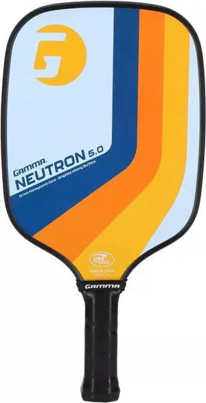 Gamma Neutron 5.0 Pickleball Paddle, Blue & Orange