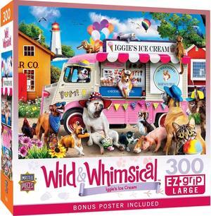 MasterPieces Wild & Whimsical EZ Grip Iggy's Ice Cream Jigsaw Puzzle, 300 Pcs