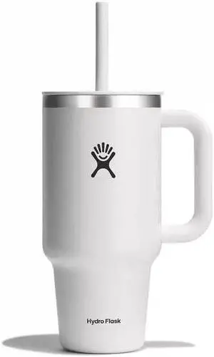 Hydro Flask Insulated Tumbler with Lid and Double Wall, 32 oz - White