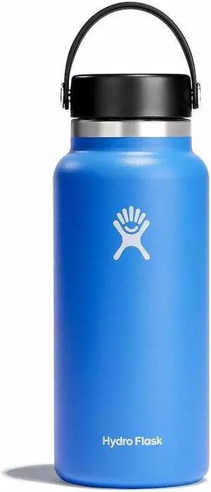Hydro Flask Vacuum Insulated Wide Mouth Water Bottle, 40 oz - Cascade Blue