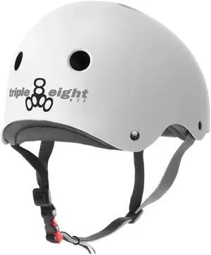 Triple Eight The Certified Sweatsaver Helmet - White Matte, Size Large/XLarge