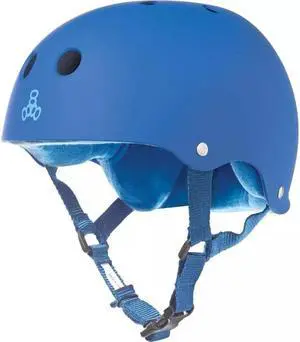 Triple Eight Brainsaver Sweatsaver Helmet, Royal Blue Matte, Size X-Large