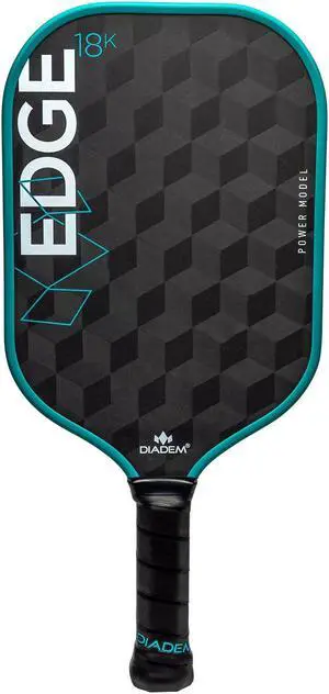 Diadem Unisex Edge 18K Power USAPA Approved Pickleball Paddle - 16mm, Teal