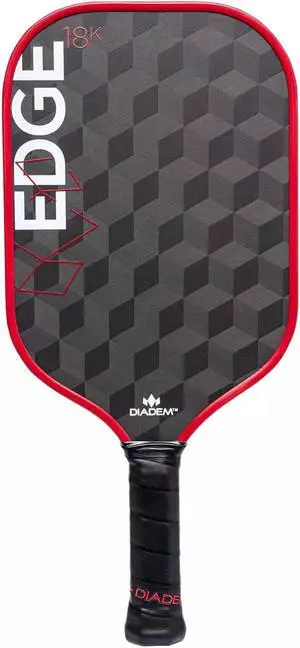 Diadem Unisex Edge 18K Pickleball Paddle - USAPA Approved - 16mm, Red