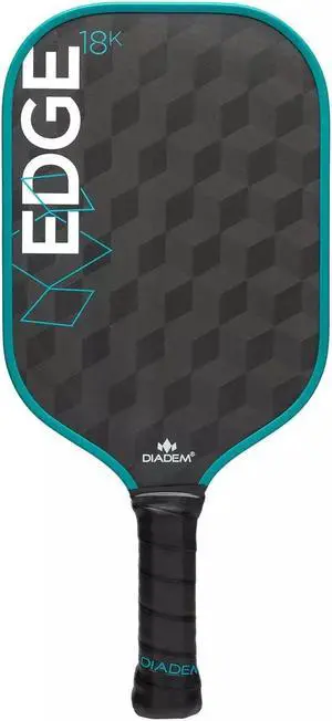 Diadem Unisex Edge 18K Pickleball Paddle - USAPA Approved - 16mm, Teal