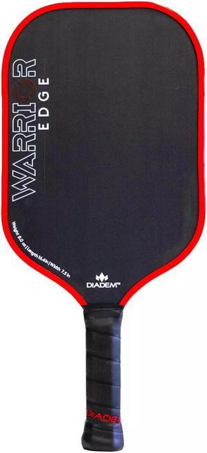 Diadem Warrior Edge Pickleball Paddle - 16mm Core, Midweight 8oz. - Red