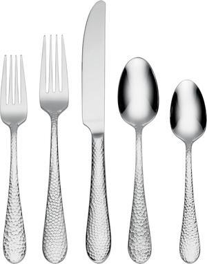 Oneida 45-pc Dishwasher Safe Tibet Flatware Set, Stainless Steel - Silver