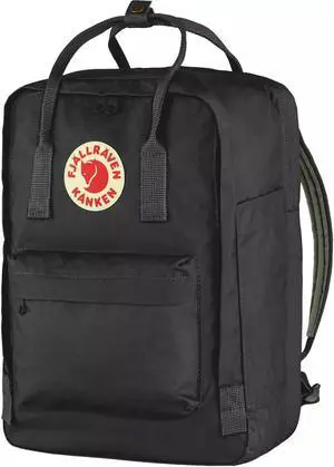 Fjallraven F23524-550 Adjustable Water Resistant Kanken Backpack, 15 in - Black