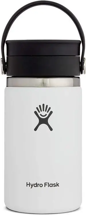 Hydro Flask Vacuum Insulated Wide Mouth Flex Sip Water Bottle, 12 oz - White