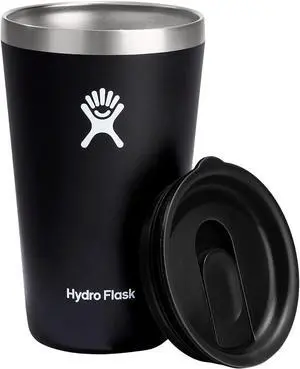 Hydro Flask Double-Wall Vacuum Insulated All Around Tumbler w/Lid, 16 oz - Black