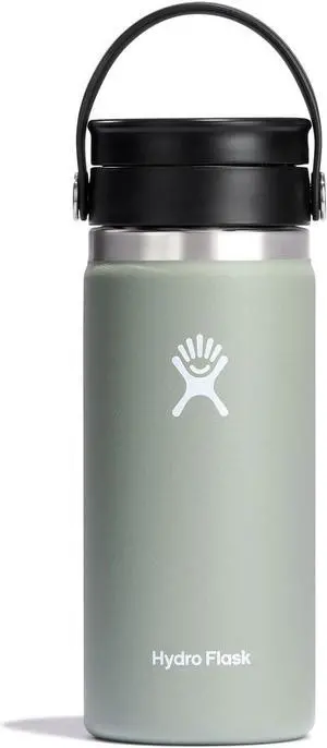Hydro Flask Vacuum Insulated Wide Mouth Water Bottle with Sip Lid, 16 oz - Agave
